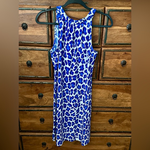 Jude Connally Vibrant Blue and White Leopard Patterned Dress • MeeeWOW • NWOT - Picture 8 of 9